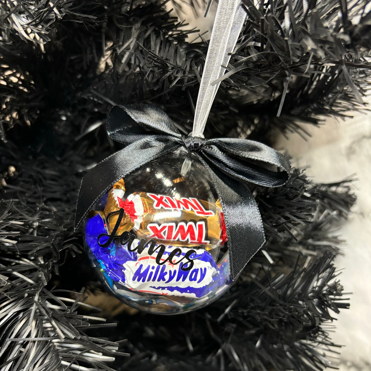 Chocolate bauble with name