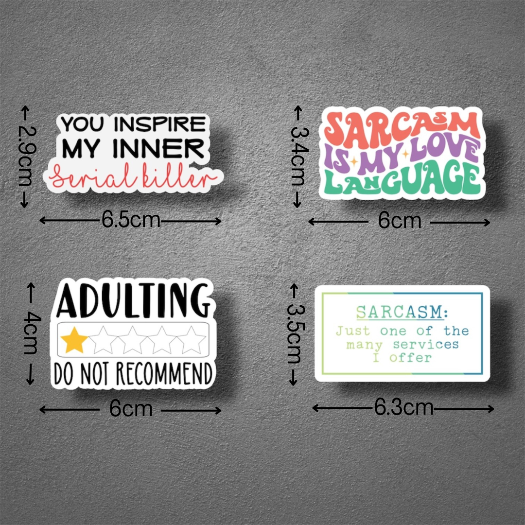 Adult Sarcastic Stickers