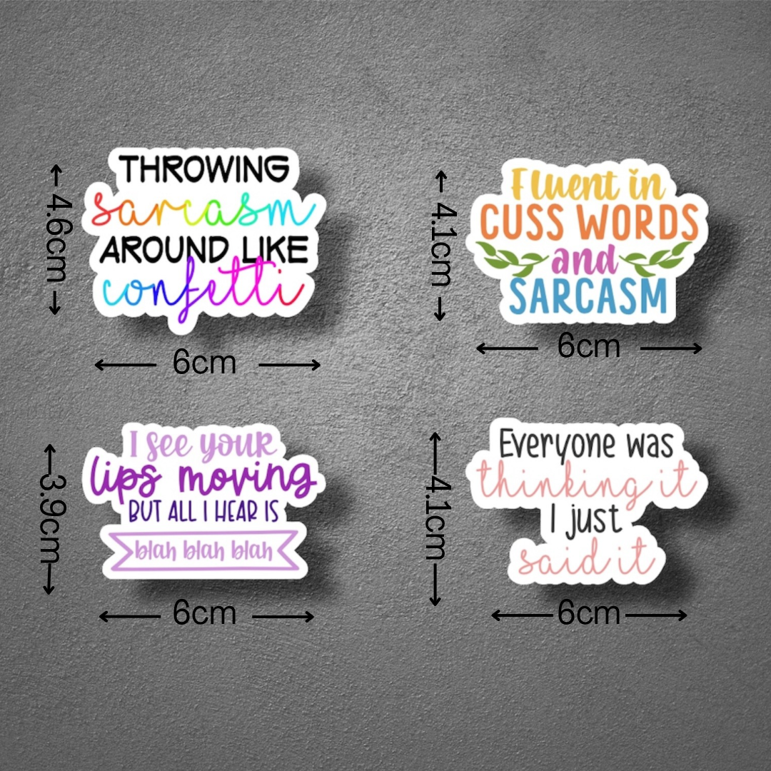 Adult Sarcastic Stickers
