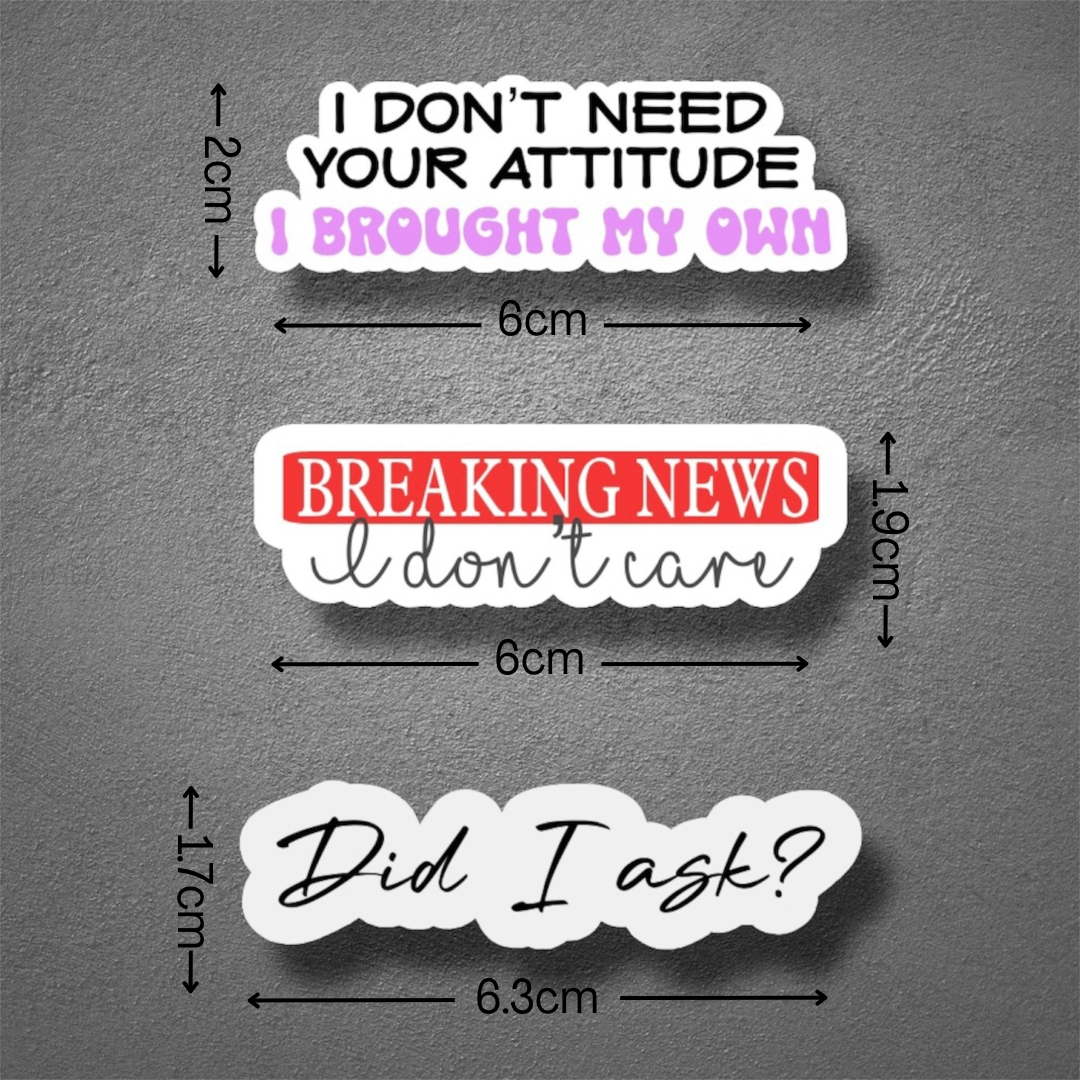 Adult Sarcastic Stickers