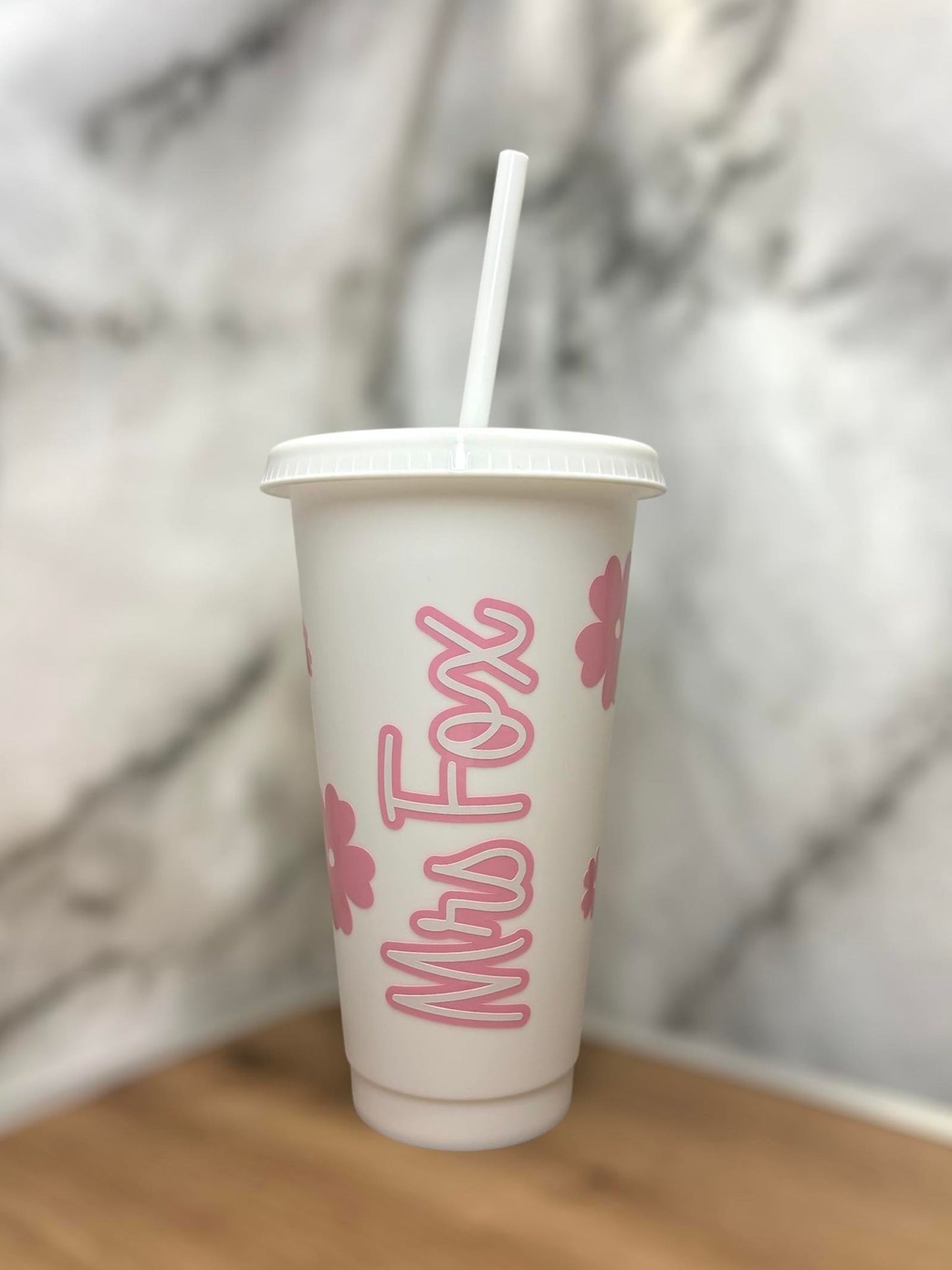 Flower Teacher Cold Cup 24oz