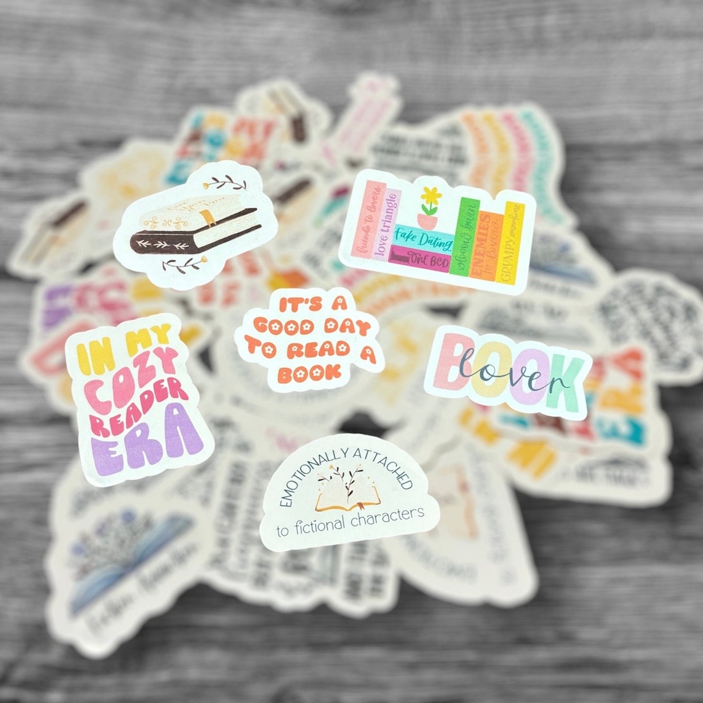 10pcs bookish stickers | random | funny stickers | kindle stickers