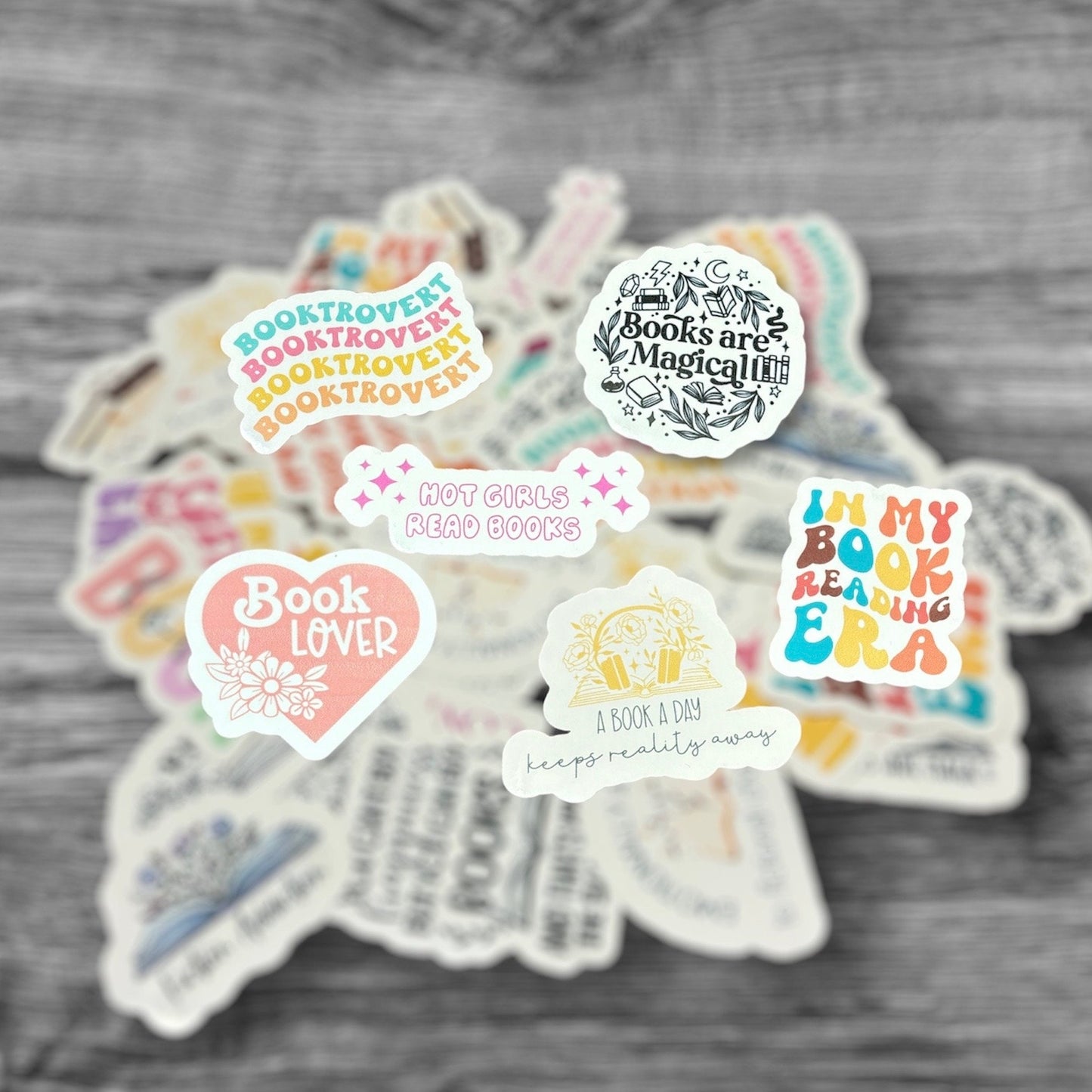 10pcs bookish stickers | random | funny stickers | kindle stickers