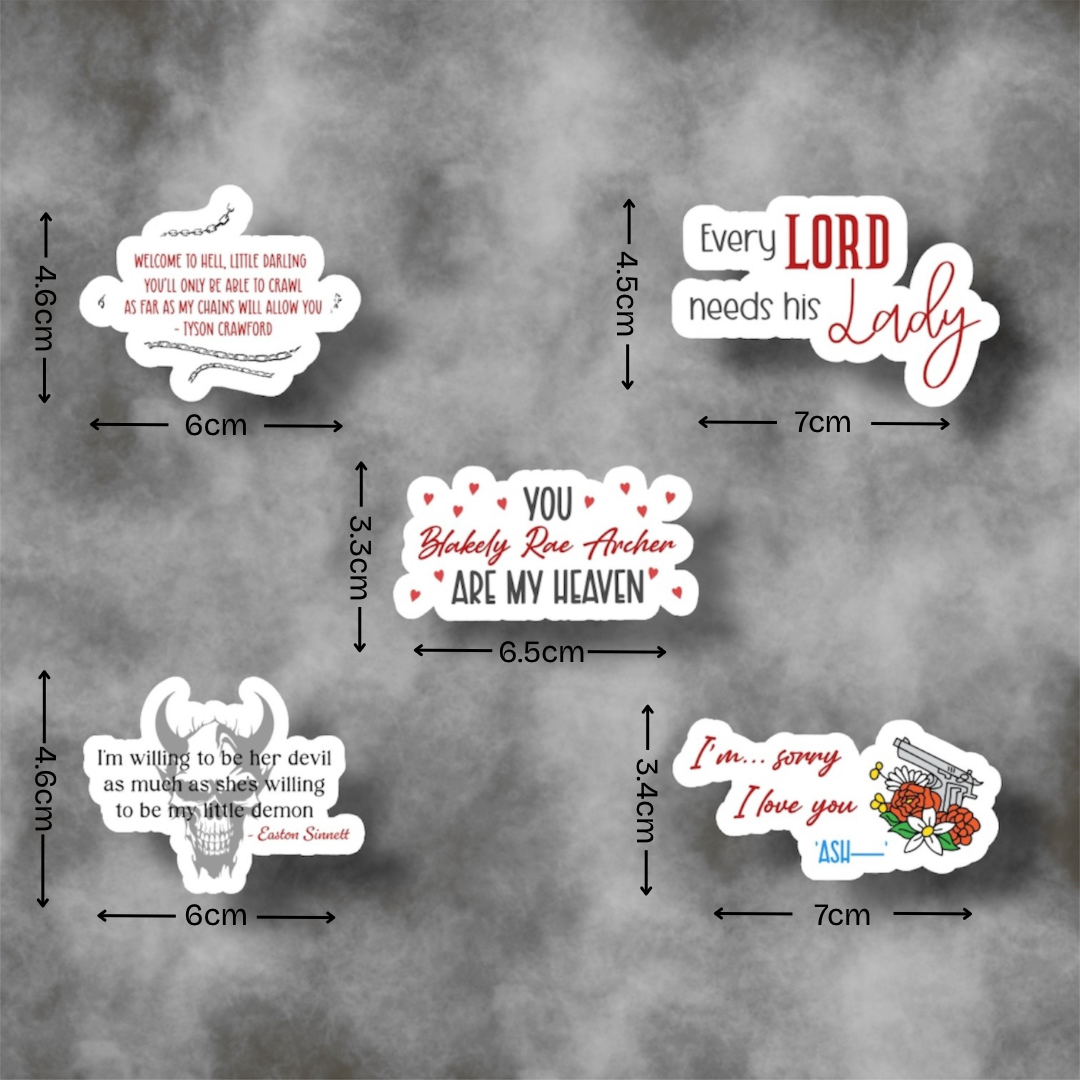 The Lords Series Stickers - OFFICIALLY LICENSED