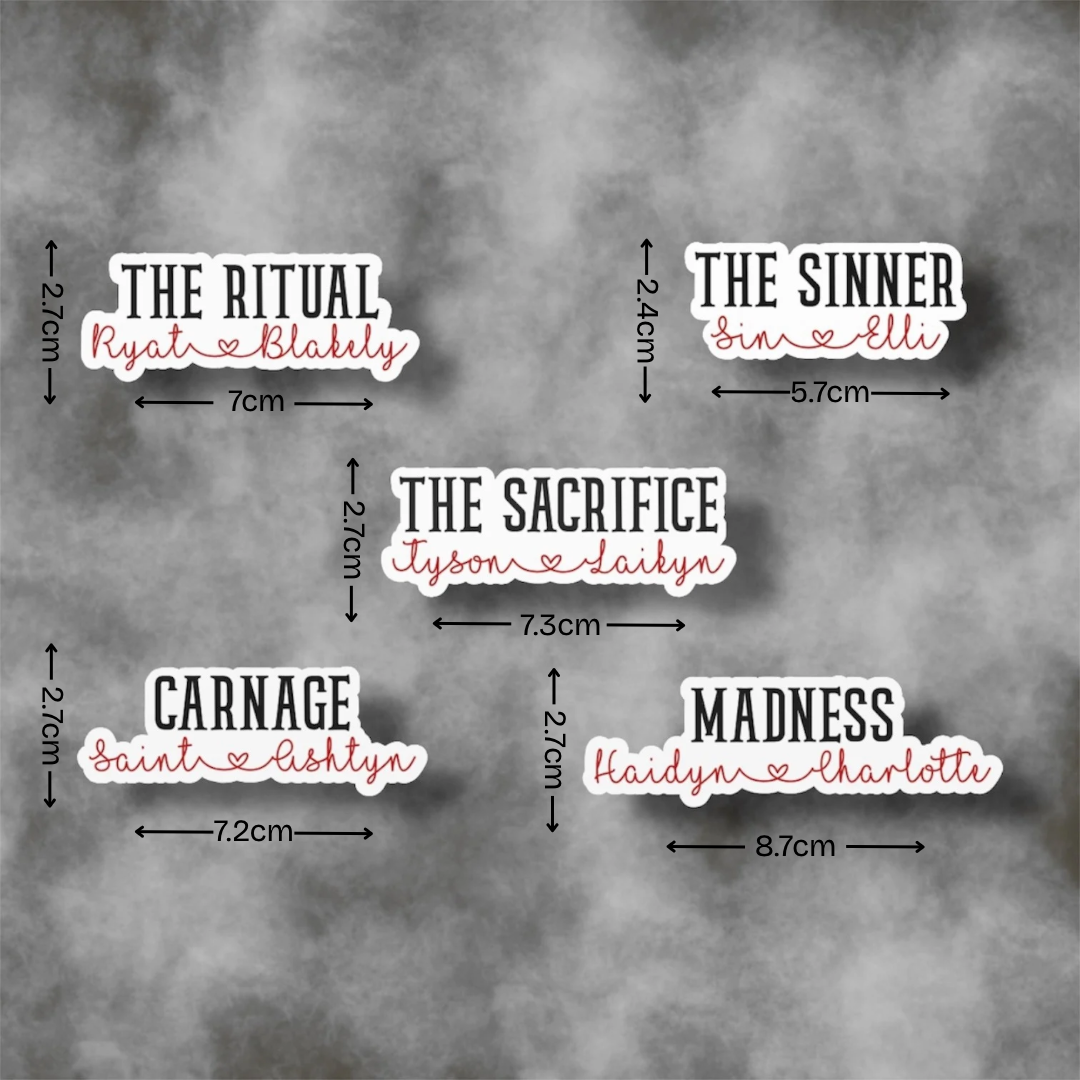 The Lords Series Stickers - OFFICIALLY LICENSED
