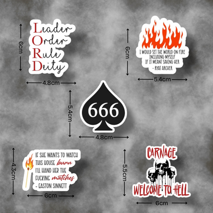 The Lords Series Stickers - OFFICIALLY LICENSED