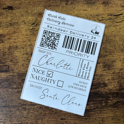 Santa Postage Label | North Pole Delivery Service
