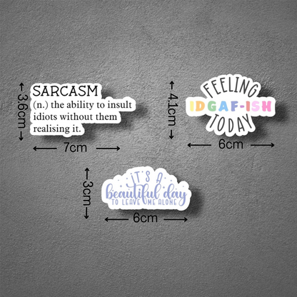 Adult Sarcastic Stickers
