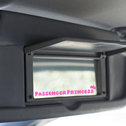 Passenger Princess Car Mirror decal | car vinyl | visor decal