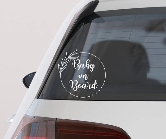 Baby on Board vinyl decal