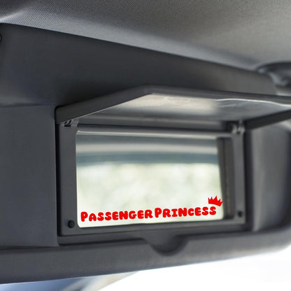 Passenger Princess Car Mirror decal | car vinyl | visor decal