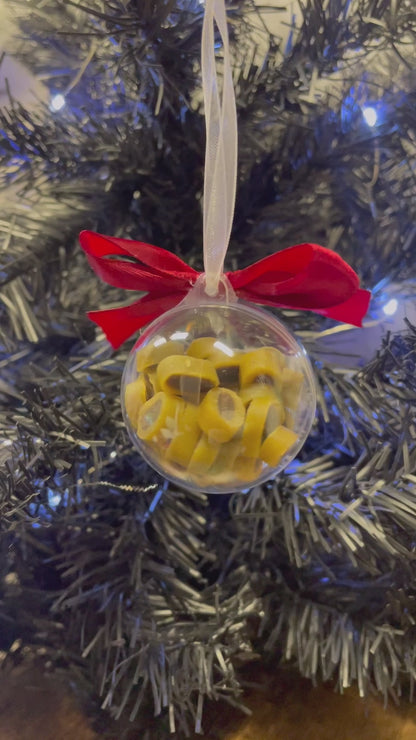 Personalised dog treat bauble
